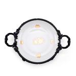 Elegant Round Decorative Serving Tray with Handles