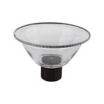 Glass Bowl With Wood Stand