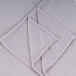 Cotton and Chiffon Scarf with Fine Stitch Edges - Tan