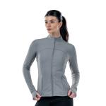 سترة بقصة ضيقة مع سحاب كامل