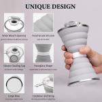 Collapsible Silicone Water Bottle - Portable & Leakproof