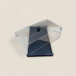 Acrylic Rectangular Cake Box with Black Base