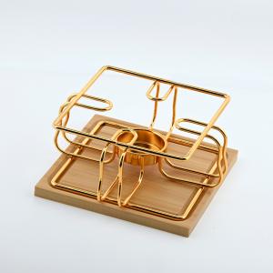 Square Gold Pot Base 