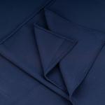 Cotton and Polyester Scarf with Fine Stitch Edges - Navy Blue