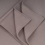 Cotton and Polyester Scarf with Fine Stitch Edges - Dark Brown