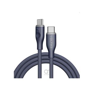 Voltme Powerlink Rugg Double Nylon Cable Type C to Type C 5A / 1M (100W) Emarker Black