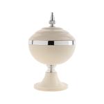 Sugar and tamari in a circle with a sword cove