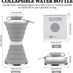 Collapsible Silicone Water Bottle - Portable & Leakproof