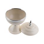 Sugar and tamari in a circle with a sword cove