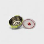 Color Edge Stainless Steel Storage Bowl with Lid & Easy-Grip Handles