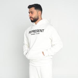 Men's Represent Text Printed Hoodie with Matching Sweatpants