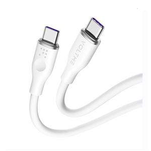 Voltme Powerlink Moss Liquid Silicon Cable Type C to Type C 5A / 1M (100W) Emarker White