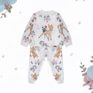 Baby Girls Bambi Printed Top and Pajama Set 