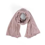 Cotton and Chiffon Scarf with Fine Stitch Edges - Toffee Cream