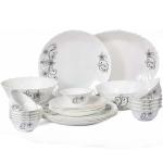 Cello 50 Pc Imperial Dinner Set - Camber Black