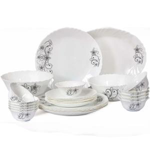Cello 50 Pc Imperial Dinner Set - Camber Black