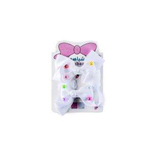 Girl's Bright Pearl Embellished Bow Hair Clip