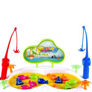 Electronic Musical Rotating Fishing Game Toy