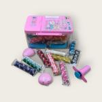 Play Dough Set in Mini Pink Refrigerator Style Box - 18 Colors with Fun Molds and Tools