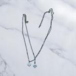 Twin Bloom Charm Necklace