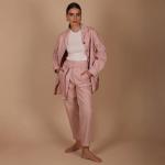 Ladies Pants High-Waisted Belted
