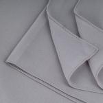 Cotton and Polyester Scarf with Fine Stitch Edges - Light Grey