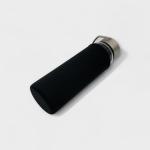 Premium Boutique Glass Cup with Insulated Sleeve & Steel Loop Lid