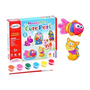 DIY Mould and Paint Cute Pets Magnet Kit