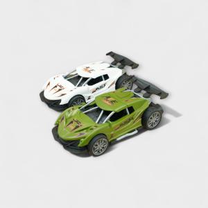 Dual-Color Sports Car Toys with Rear Spoilers Set
