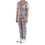 Paisley Print Satin Pajama Set, Soft & Breathable