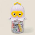 مجموعة استكشاف المحيط من الصلصال حاوية تخزين على شكل أخطبوط جذاب مع 12 لونا زاهيا وقوالب ممتعة