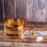 Acrylic Candy Bowl vertical stripes design