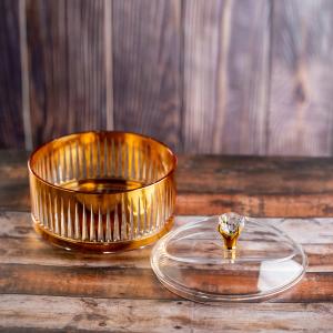 Acrylic Candy Bowl vertical stripes design