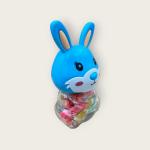 Bunny Head Play Dough Set – 14 Colors Modeling Clay Kit with Cute Animal Storage