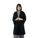 Open-Front Kamino Style Abaya with Subtle Detailing