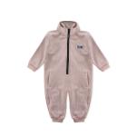 Baby Casual Zip-Up Jumpsuit with High Collar & Side Pockets