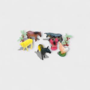 Animal Figures Set with Mini Trees
