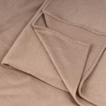 Cotton and Chiffon Scarf with Fine Stitch Edges - LIght Brown