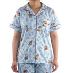 Paisley Print Satin Pajama Set, Soft & Breathable