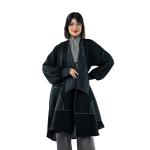 Prestigious open-front Kimono-Style Abaya with Contrast Piping