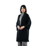 Open-Front Kamino Style Abaya with Subtle Detailing