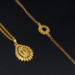 مجموعة مجوهرات بإلهام أوراق الشجر الصناعية  إكسسوارات أنيقة مستوحاة من الطبيعة لكل مناسبة