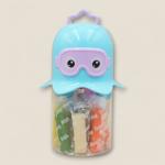 مجموعة استكشاف المحيط من الصلصال حاوية تخزين على شكل أخطبوط جذاب مع 12 لونا زاهيا وقوالب ممتعة