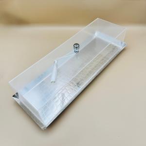 Rectangular Silver Acrylic Dessert Plate