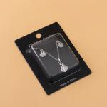 Artificial Silver Leaf Swirl Jewelry Set