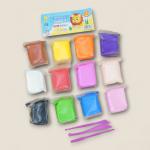 Super Light Air Dry Clay Set - 12 Vibrant Colors for Creative Fun