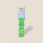 أنبوب سلايم لامع على شكل دمية أميرة مع غطاء علوي لطيف