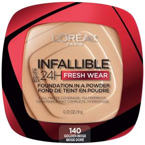 L'Oreal Paris Infallible 24H Fresh Wear Foundation In A Powder - Golden Beige 120
