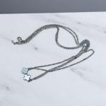Twin Bloom Charm Necklace