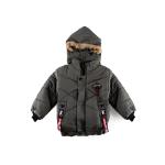 Children's Winter Hooded Jacket K-Fashion Strips on Pockets